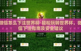 微信怎么下注世界杯-轻松玩转世界杯，微信下注指南及安全建议