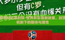 世界杯彩票封顶-世界杯彩票新政策，封顶机制下的期待与理性