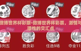 微博世界杯彩票-微博世界杯彩票，激情与理性的交汇点