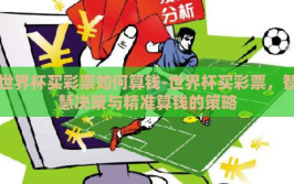 世界杯买彩票如何算钱-世界杯买彩票，智慧决策与精准算钱的策略