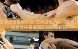 在哪里赌世界杯的-在网络世界中，理性评估世界杯相关活动的匿名讨论