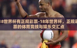 18世界杯有正规彩票-18年世界杯，正规彩票的体育竞技与娱乐交汇点