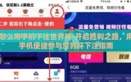 怎么用手机下注世界杯-开启胜利之路，用手机便捷参与世界杯下注指南