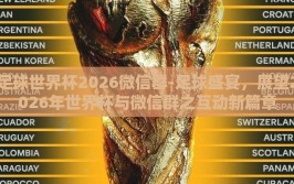 足球世界杯2026微信群-足球盛宴，展望2026年世界杯与微信群之互动新篇章