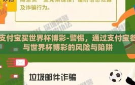支付宝买世界杯博彩-警惕，通过支付宝参与世界杯博彩的风险与陷阱
