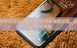 世界杯竞猜彩票规则-世界杯竞猜彩票，揭秘规则与攻略
