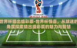 世界杯猜出组彩票-世界杯惊喜，从球迷的角度探索猜出组彩票的魅力与智慧