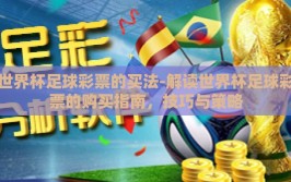 世界杯足球彩票的买法-解读世界杯足球彩票的购买指南，技巧与策略