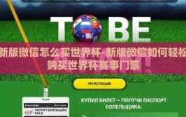 新版微信怎么买世界杯-新版微信如何轻松购买世界杯赛事门票