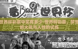 世界杯彩票中奖有多少-世界杯彩票，梦想的火花与人性的试炼