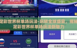 足彩世界杯单场玩法-玩转全球盛宴，揭秘足彩世界杯单场玩法新魅力