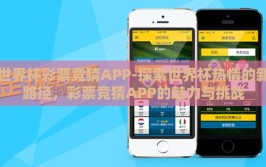 世界杯彩票竞猜APP-探索世界杯热情的新路径，彩票竞猜APP的魅力与挑战