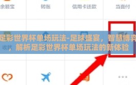 足彩世界杯单场玩法-足球盛宴，智慧博弈，解析足彩世界杯单场玩法的新体验