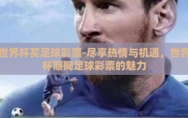 世界杯买足球彩票-尽享热情与机遇，世界杯期间足球彩票的魅力
