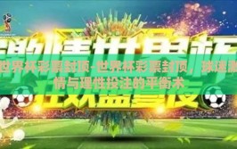 世界杯彩票封顶-世界杯彩票封顶，球迷激情与理性投注的平衡术