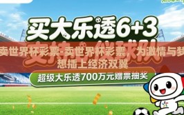 卖世界杯彩票-卖世界杯彩票，为激情与梦想插上经济双翼