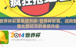 世界杯彩票系统升级-世界杯彩票，迈向智能化新纪元的系统升级