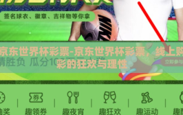京东世界杯彩票-京东世界杯彩票，线上购彩的狂欢与理性