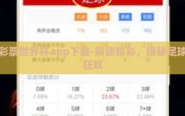 彩票世界杯app下载-解锁精彩，揭秘足球狂欢