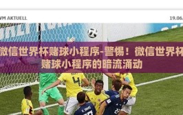 微信世界杯赌球小程序-警惕！微信世界杯赌球小程序的暗流涌动