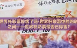 世界杯彩票停售了吗-世界杯余温中的购彩之问——世界杯彩票是否已停售？
