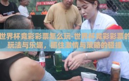 世界杯竞彩彩票怎么玩-世界杯竞彩彩票的玩法与乐趣，抓住激情与策略的碰撞