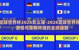 足球世界杯2026怎么赌-2026足球世界杯，激情与策略并进的全球盛宴