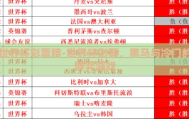 世界杯彩票赔-世界杯彩票，黑马与冷门的博弈游戏