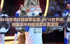 2018世界杯猜冠军彩票-2018世界杯，足球盛宴中的猜冠军彩票激情