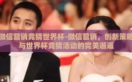 微信营销竞猜世界杯-微信营销，创新策略与世界杯竞猜活动的完美邂逅