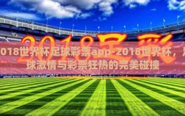 2018世界杯足球彩票app-2018世界杯，足球激情与彩票狂热的完美碰撞