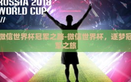 微信世界杯冠军之路-微信世界杯，逐梦冠军之旅