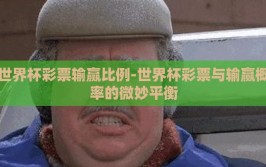 世界杯彩票输赢比例-世界杯彩票与输赢概率的微妙平衡