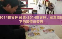 2014世界杯 彩票-2014世界杯，彩票影响下的激情与梦想