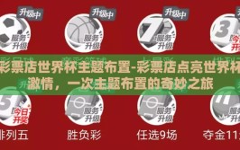 彩票店世界杯主题布置-彩票店点亮世界杯激情，一次主题布置的奇妙之旅