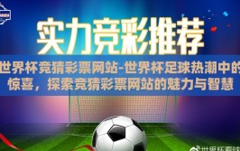 世界杯竞猜彩票网站-世界杯足球热潮中的惊喜，探索竞猜彩票网站的魅力与智慧