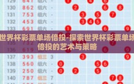 世界杯彩票单场倍投-探索世界杯彩票单场倍投的艺术与策略