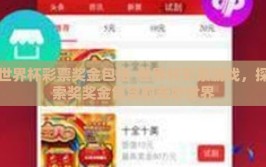 世界杯彩票奖金包括-世界杯彩票游戏，探索奖奖金包含的奇妙世界