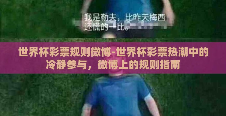 世界杯彩票规则微博-世界杯彩票热潮中的冷静参与，微博上的规则指南