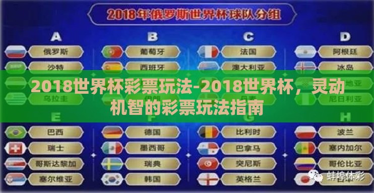 2018世界杯彩票玩法-2018世界杯,灵动机智的彩票玩法指南 2018世界杯彩票玩法-2018世界杯,灵动机智的彩票玩法指南