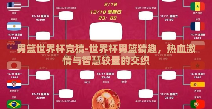 男篮世界杯竞猜-世界杯男篮猜趣,热血激情与智慧较量的交织 男篮世界杯竞猜-世界杯男篮猜趣,热血激情与智慧较量的交织