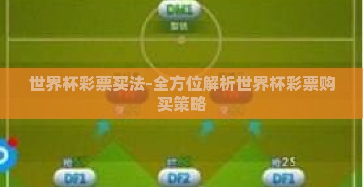 世界杯彩票买法-全方位解析世界杯彩票购买策略